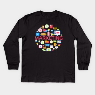 Marketing concept Kids Long Sleeve T-Shirt